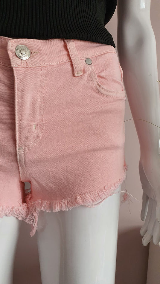 Къси розови дънки