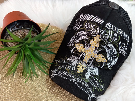 Шапка с козирка Affliction кръст