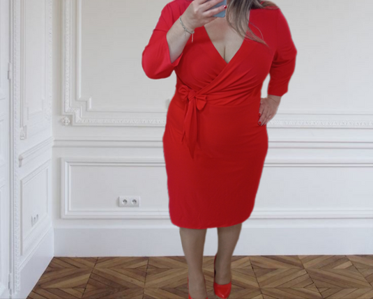 Червена рокля "Прегърни ме"