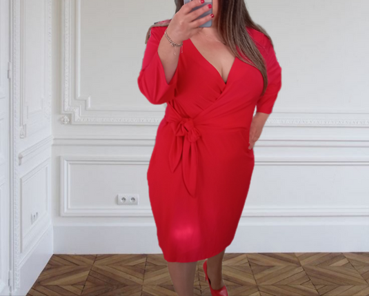 Червена рокля "Прегърни ме"