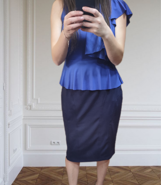 Пола Pencil Skirt Dark blue