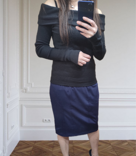 Пола Pencil Skirt Dark blue